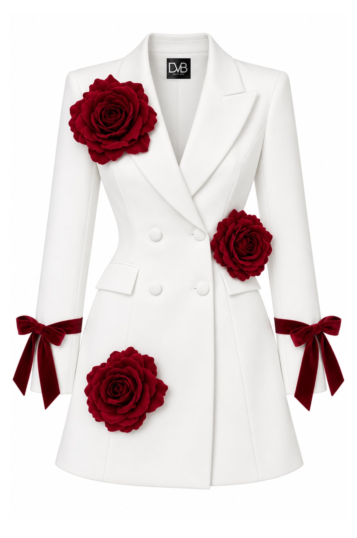 JACQUELINE BLANC BLAZER DRESS TRIO