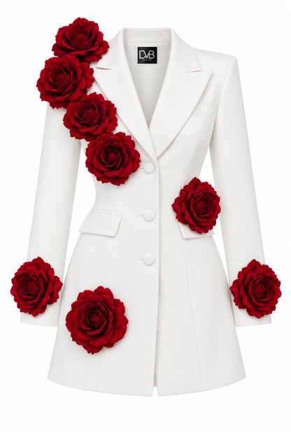 JACQUELINE BLANC BLAZER DRESS CLASSIC