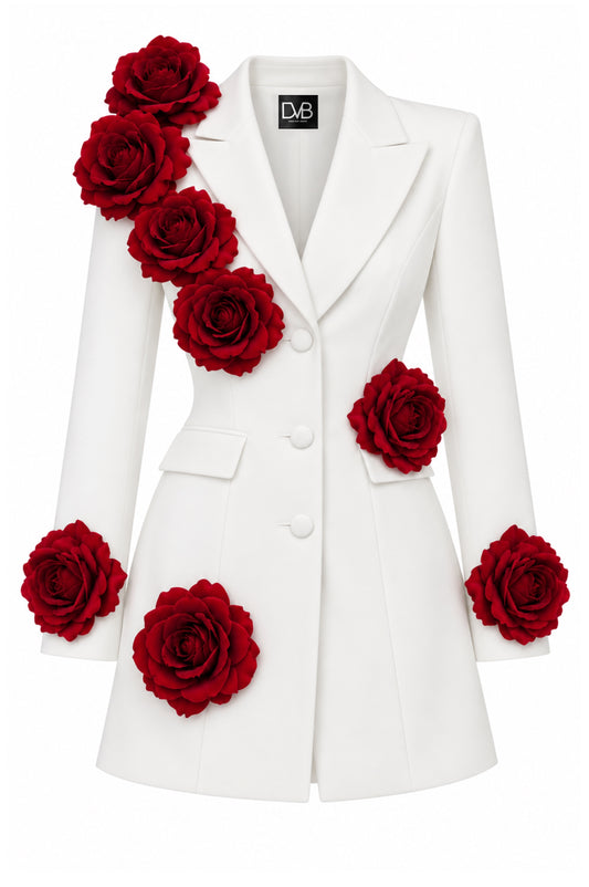 JACQUELINE BLANC BLAZER DRESS CLASSIC
