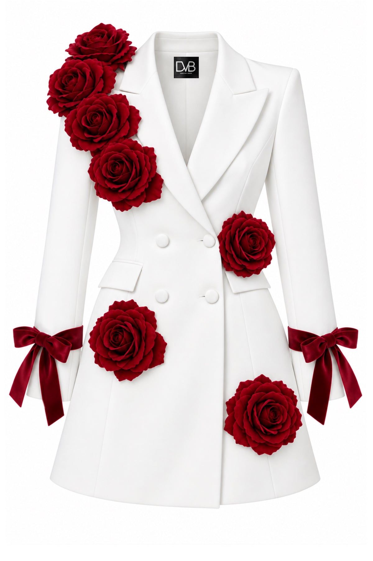 JACQUELINE BLANC BLAZER DRESS BLOSSOM